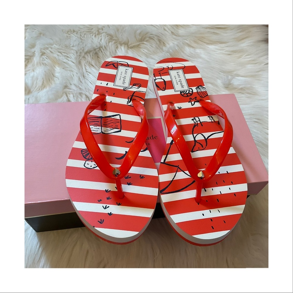 Kate Spade Feldon Flip Flops - Size 11 -  New in Box